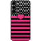 Polka Dots and Stripes Heart in Pink Galaxy S23 Plus Skin