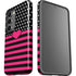 Polka Dots and Stripes Heart in Pink Galaxy S23 Pro Case