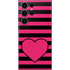 Polka Dots and Stripes Heart in Pink Galaxy S23 Ultra Skin