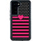 Polka Dots and Stripes Heart in Pink Galaxy S23 Waterproof Case
