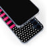 Polka Dots and Stripes Heart in Pink Galaxy S24 Clear Case
