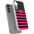 Polka Dots and Stripes Heart in Pink Galaxy S24 Plus Clear Case