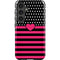Polka Dots and Stripes Heart in Pink Galaxy S24 Plus Impact Case