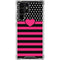 Polka Dots and Stripes Heart in Pink Galaxy S24 Ultra Clear Case