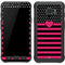 Polka Dots and Stripes Heart in Pink Galaxy S7 Active Skin