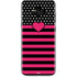 Polka Dots and Stripes Heart in Pink Galaxy S8 Plus Skin