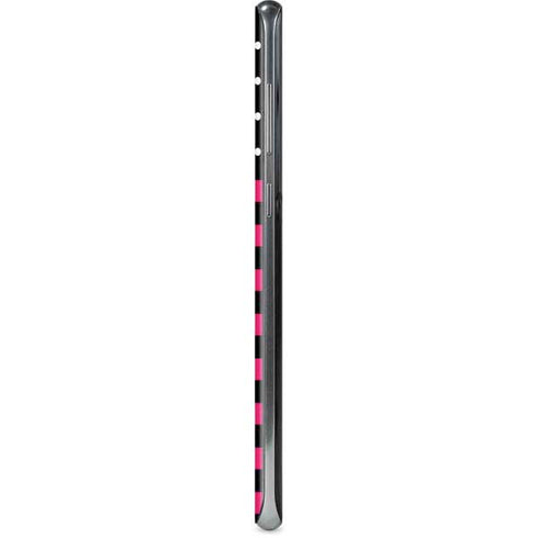 Polka Dots and Stripes Heart in Pink Galaxy S8 Plus Skin