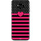 Polka Dots and Stripes Heart in Pink Galaxy S8 Skin