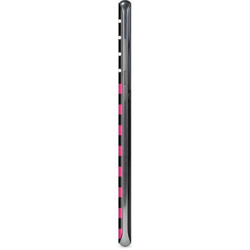 Polka Dots and Stripes Heart in Pink Galaxy S8 Skin