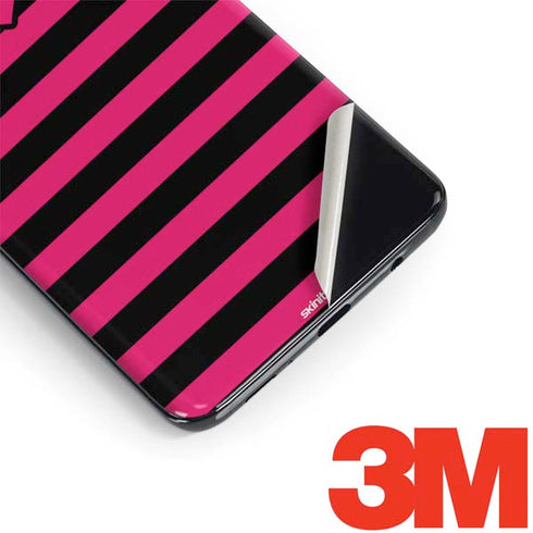 Polka Dots and Stripes Heart in Pink Galaxy S9 Plus Skin