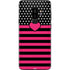 Polka Dots and Stripes Heart in Pink Galaxy S9 Plus Skin