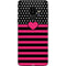 Polka Dots and Stripes Heart in Pink Galaxy S9 Skin