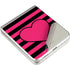 Polka Dots and Stripes Heart in Pink Galaxy Z Flip3 5G Skin