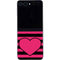 Polka Dots and Stripes Heart in Pink Galaxy Z Flip5 5G Skin