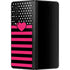 Polka Dots and Stripes Heart in Pink Galaxy Z Fold3 5G Skin