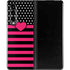 Polka Dots and Stripes Heart in Pink Galaxy Z Fold3 5G Skin
