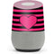 Polka Dots and Stripes Heart in Pink Google Home Skin