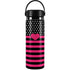 Polka Dots and Stripes Heart in Pink Hydro Flask 20oz Wide Mouth Skin