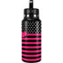 Polka Dots and Stripes Heart in Pink Hydro Flask 32oz Wide Mouth Skin