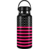 Polka Dots and Stripes Heart in Pink Hydro Flask 32oz Wide Mouth Skin