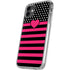 Polka Dots and Stripes Heart in Pink iPhone 11 Clear Case