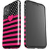 Polka Dots and Stripes Heart in Pink iPhone 11 Impact Case