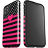 Polka Dots and Stripes Heart in Pink iPhone 11 Pro Max Impact Case