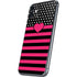 Polka Dots and Stripes Heart in Pink iPhone 11 Skin