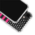 Polka Dots and Stripes Heart in Pink iPhone 12 Clear Case