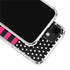 Polka Dots and Stripes Heart in Pink iPhone 12 Mini Clear Case