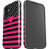 Polka Dots and Stripes Heart in Pink iPhone 12 Mini Impact Case