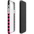 Polka Dots and Stripes Heart in Pink iPhone 12 Mini Lite Case