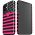 Polka Dots and Stripes Heart in Pink iPhone 12 Mini Lite Case