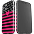Polka Dots and Stripes Heart in Pink iPhone 12 Pro Impact Case
