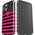 Polka Dots and Stripes Heart in Pink iPhone 12 Pro Max Impact Case