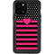 Polka Dots and Stripes Heart in Pink iPhone 12 Pro Max Waterproof Case