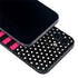 Polka Dots and Stripes Heart in Pink iPhone 12 Skin