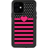 Polka Dots and Stripes Heart in Pink iPhone 12 Waterproof Case