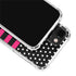 Polka Dots and Stripes Heart in Pink iPhone 13 Clear Case