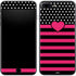 Polka Dots and Stripes Heart in Pink iPhone 7 Plus Skin
