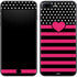 Polka Dots and Stripes Heart in Pink iPhone 8 Plus Skin