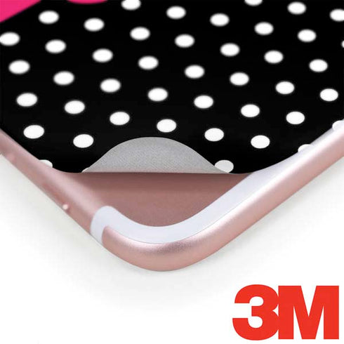 Polka Dots and Stripes Heart in Pink iPhone 8 Plus Skin