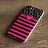 Polka Dots and Stripes Heart in Pink iPhone 8 Plus Skin