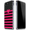 Polka Dots and Stripes Heart in Pink iPhone SE (2nd & 3rd Gen) Clear Case