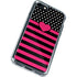Polka Dots and Stripes Heart in Pink iPhone SE (2nd & 3rd Gen) Clear Case