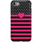 Polka Dots and Stripes Heart in Pink iPhone SE (2nd & 3rd Gen) Pro Case