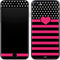 Polka Dots and Stripes Heart in Pink iPhone SE (2nd & 3rd Gen) Skin