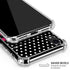 Polka Dots and Stripes Heart in Pink iPhone XR Clear Case