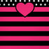 Polka Dots and Stripes Heart in Pink iPhone XR Pro Case