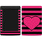 Polka Dots and Stripes Heart in Pink Amazon Kindle Skin